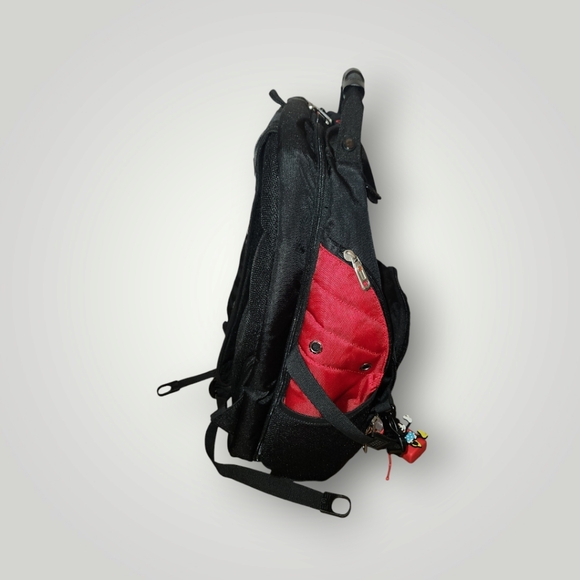 Swiss Army backpack Black Red Perfect For Air Travel Laptop backpack - Picture 10 of 16